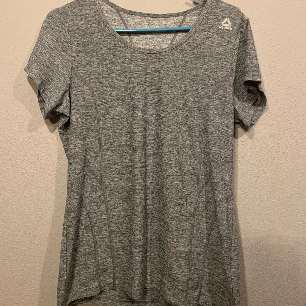 Reebok gray v-necked shirt